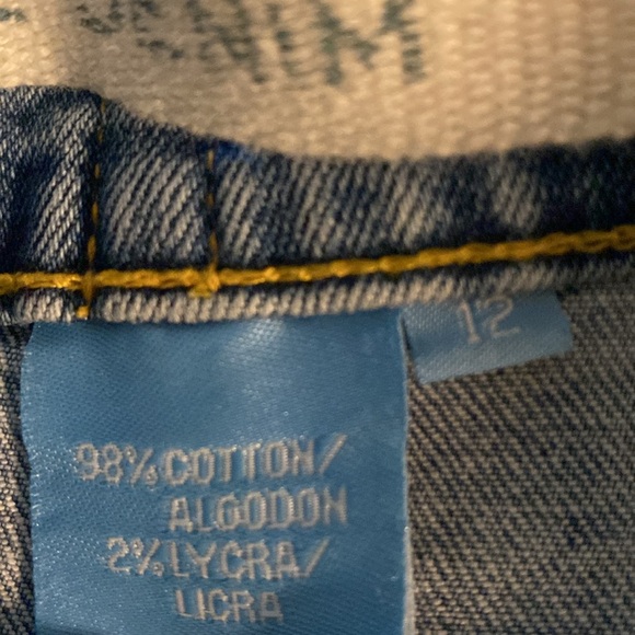 Azzure Denim Blue Jean Skirt, w/stretch size 12 - Picture 5 of 8